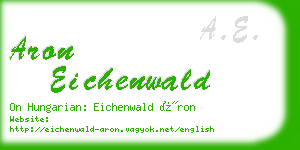 aron eichenwald business card